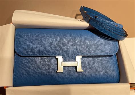 hermes constance wallet blue|hermès constance long to go.